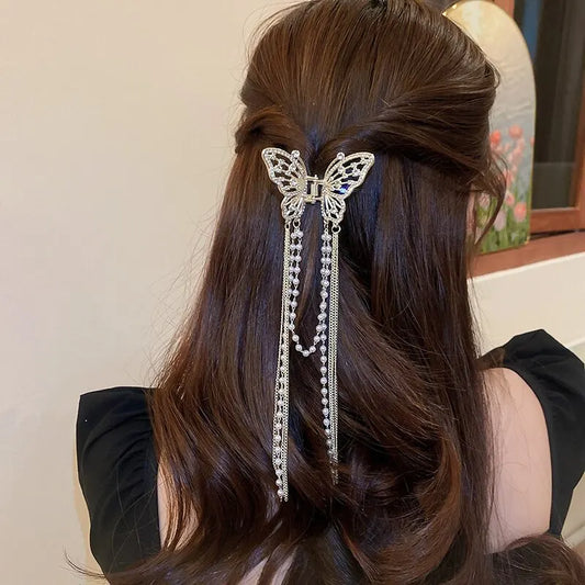 Butterfly Hair Clip With Long Tassel Hair Accessories For Women