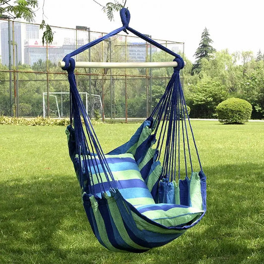 Canvas Swing Chair for Indoor Outdoor Garden