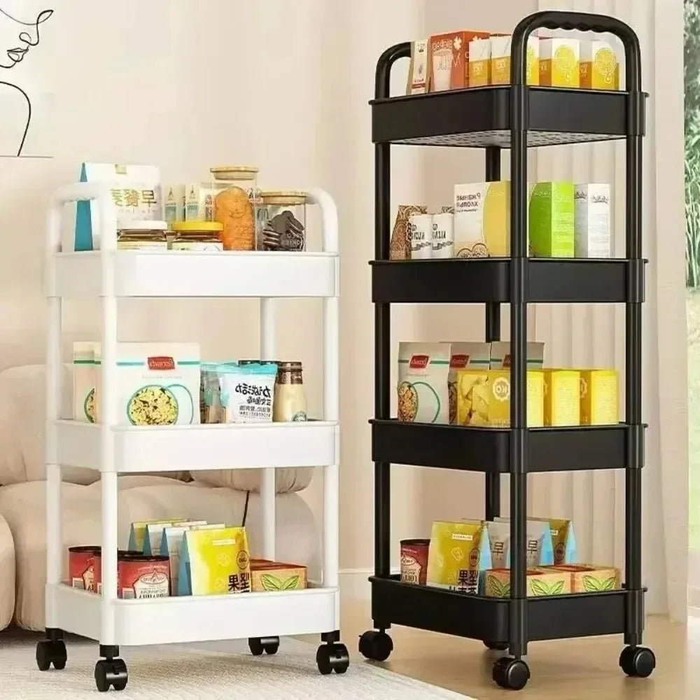 Bookshelf Storage Trolley - Mobile  Storage Rack